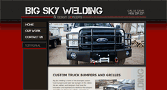 Desktop Screenshot of bigskywelding.com